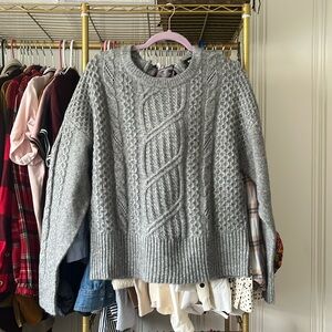 Express grey sweater